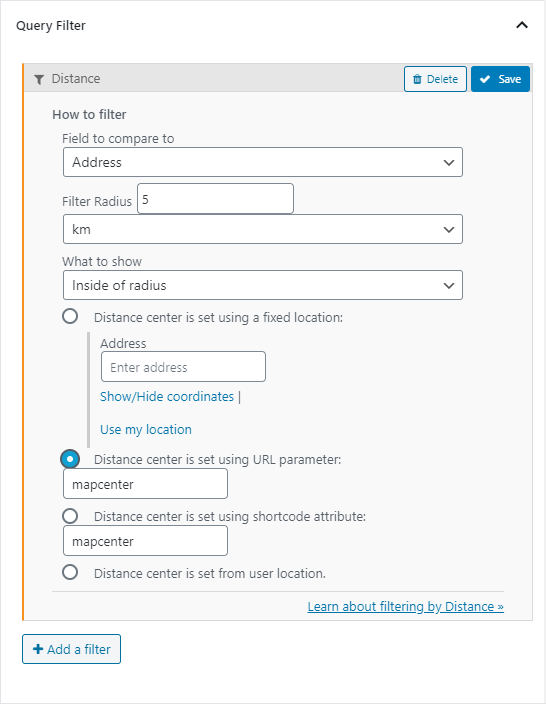 Filtering and Ordering Map Markers by Distance in WordPress Toolset