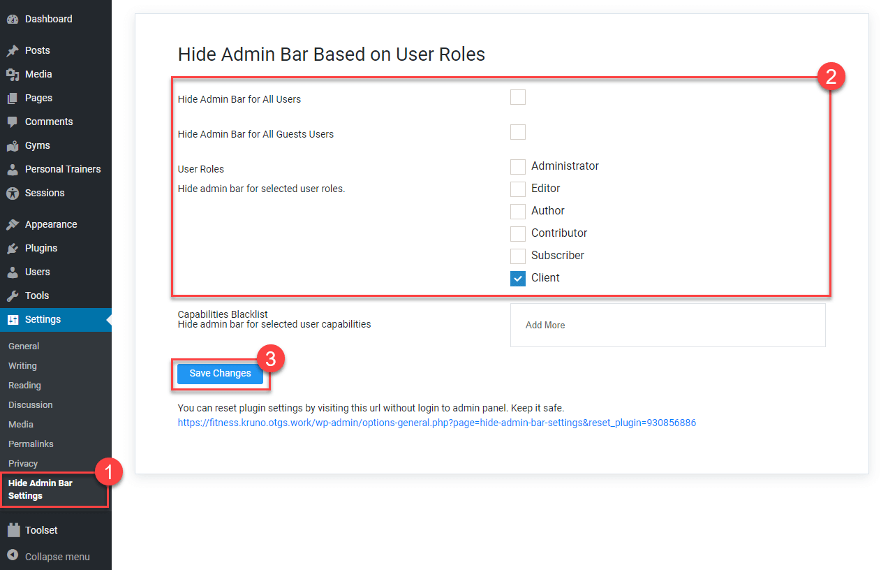 Hiding pages from menus and users in WordPress Toolset