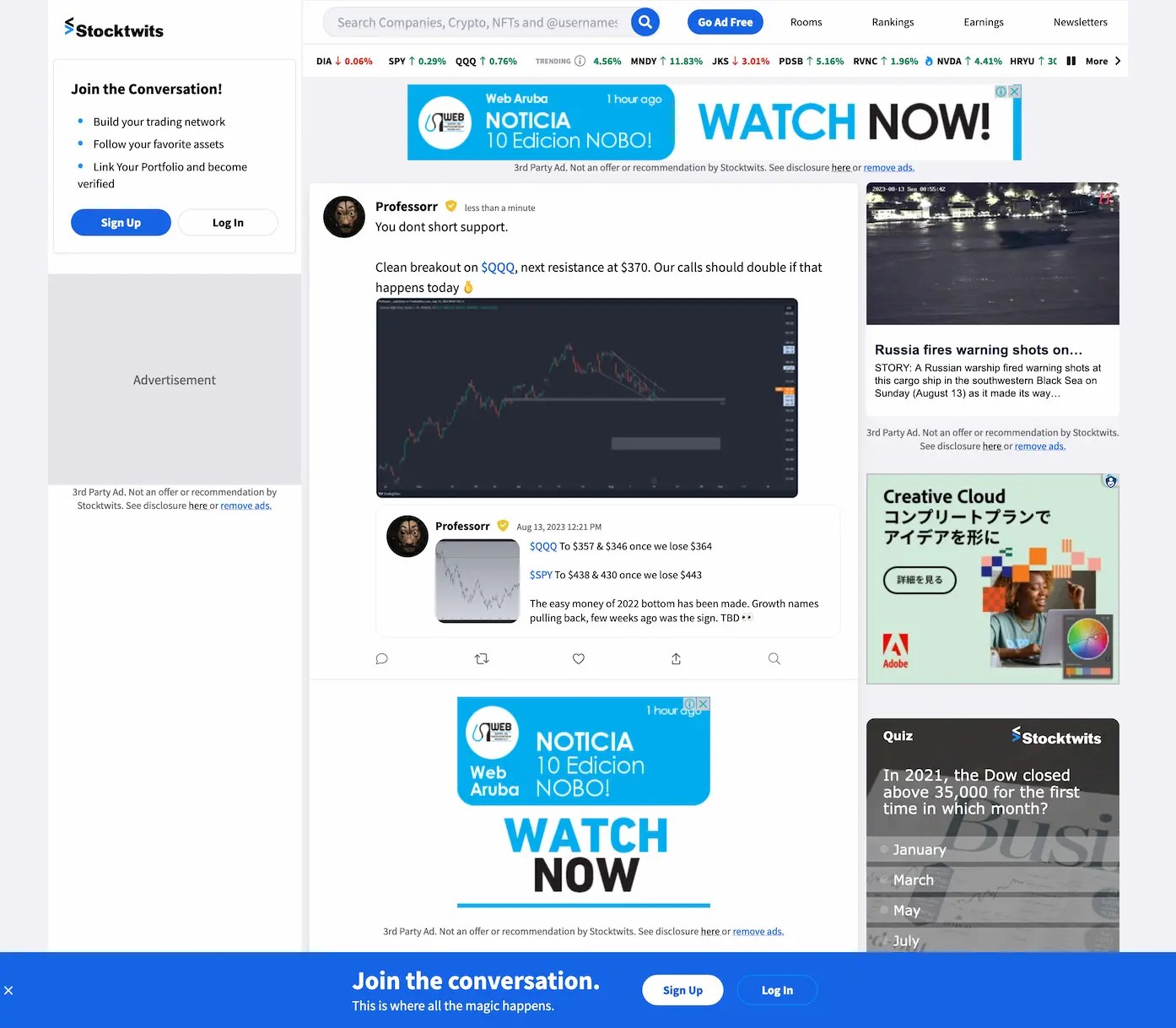 Stocktwits Your Realtime Market Social Community Toolsfine