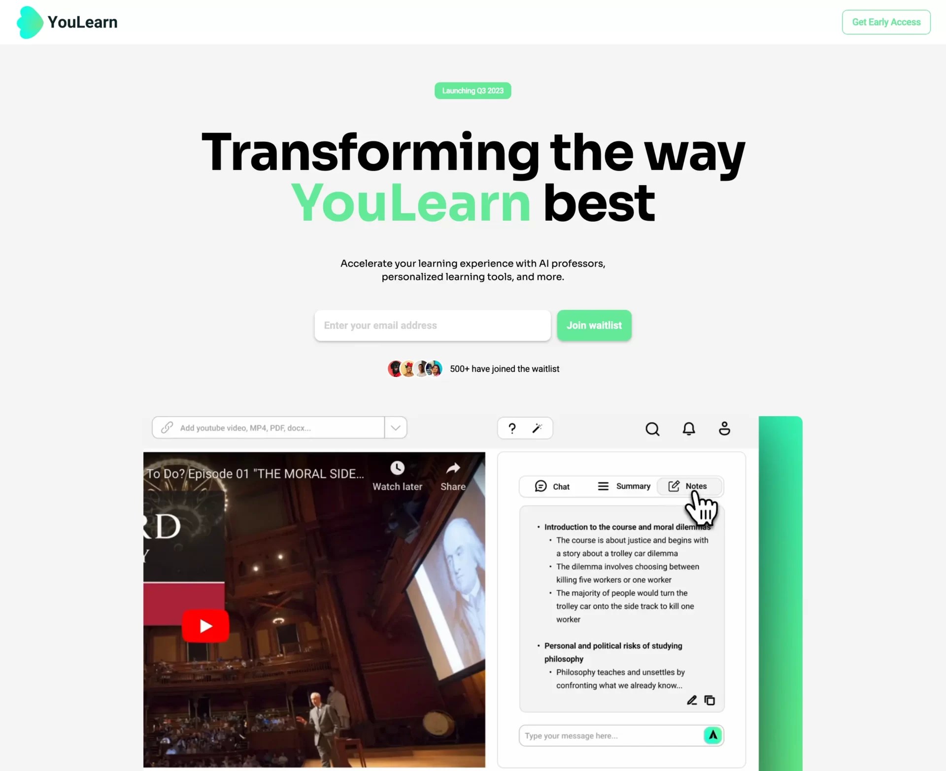 YouLearnA New Era Of Learning Empowered By AI Explore 2024 Best AI