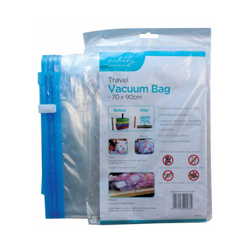 Roll Up Space Saving Travel Vacuum Seal Bags Zip Lock Holiday Luggage