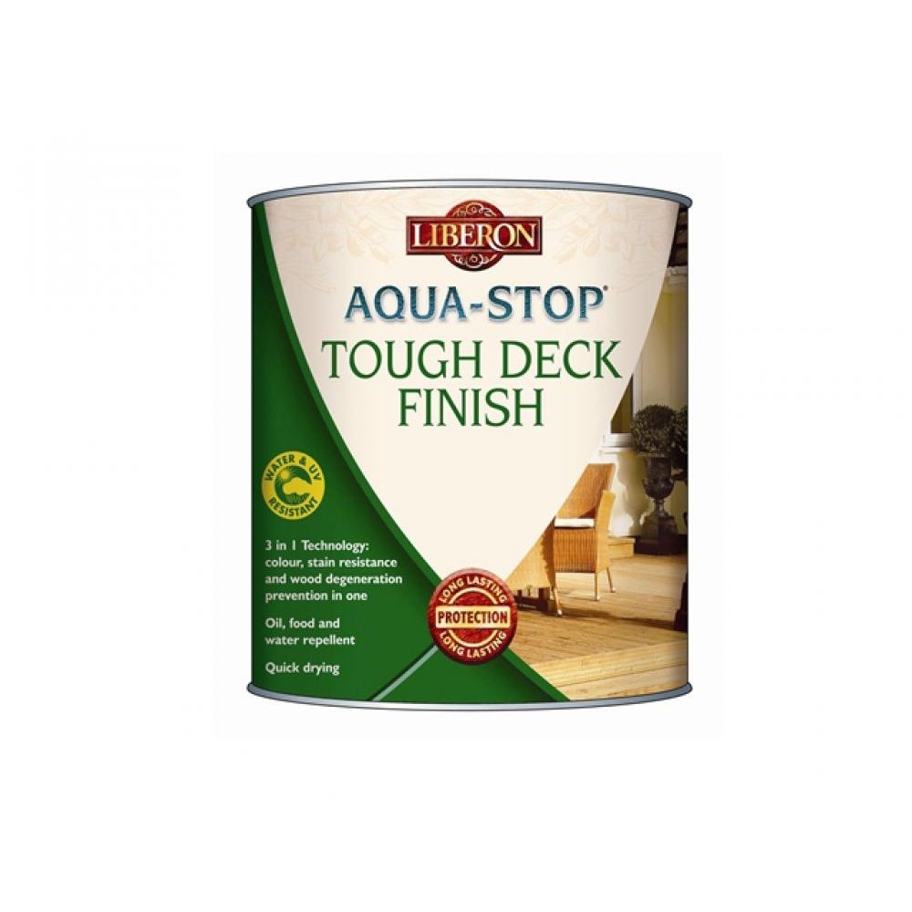 Liberon AquaStop Decking Finish Medium Oak 5 Litre Tools Store