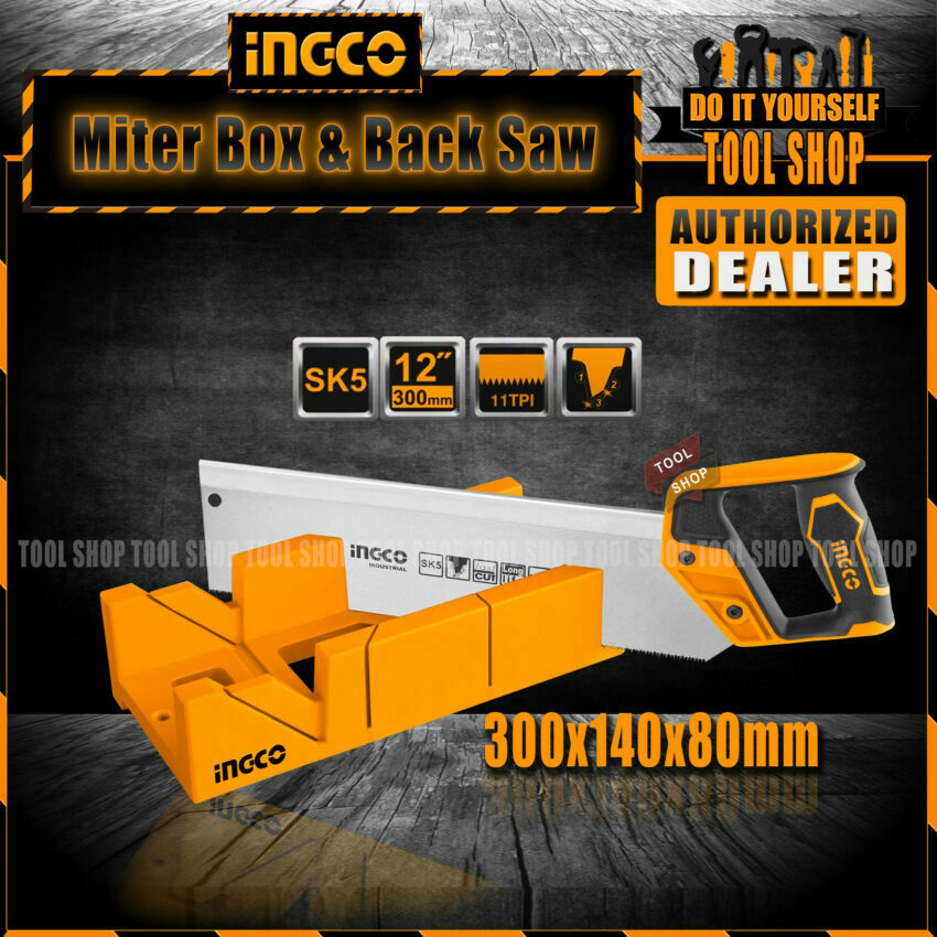 INGCO Mitre Saw Miter Box and Back Saw SET HMBS3008 Tool Shop