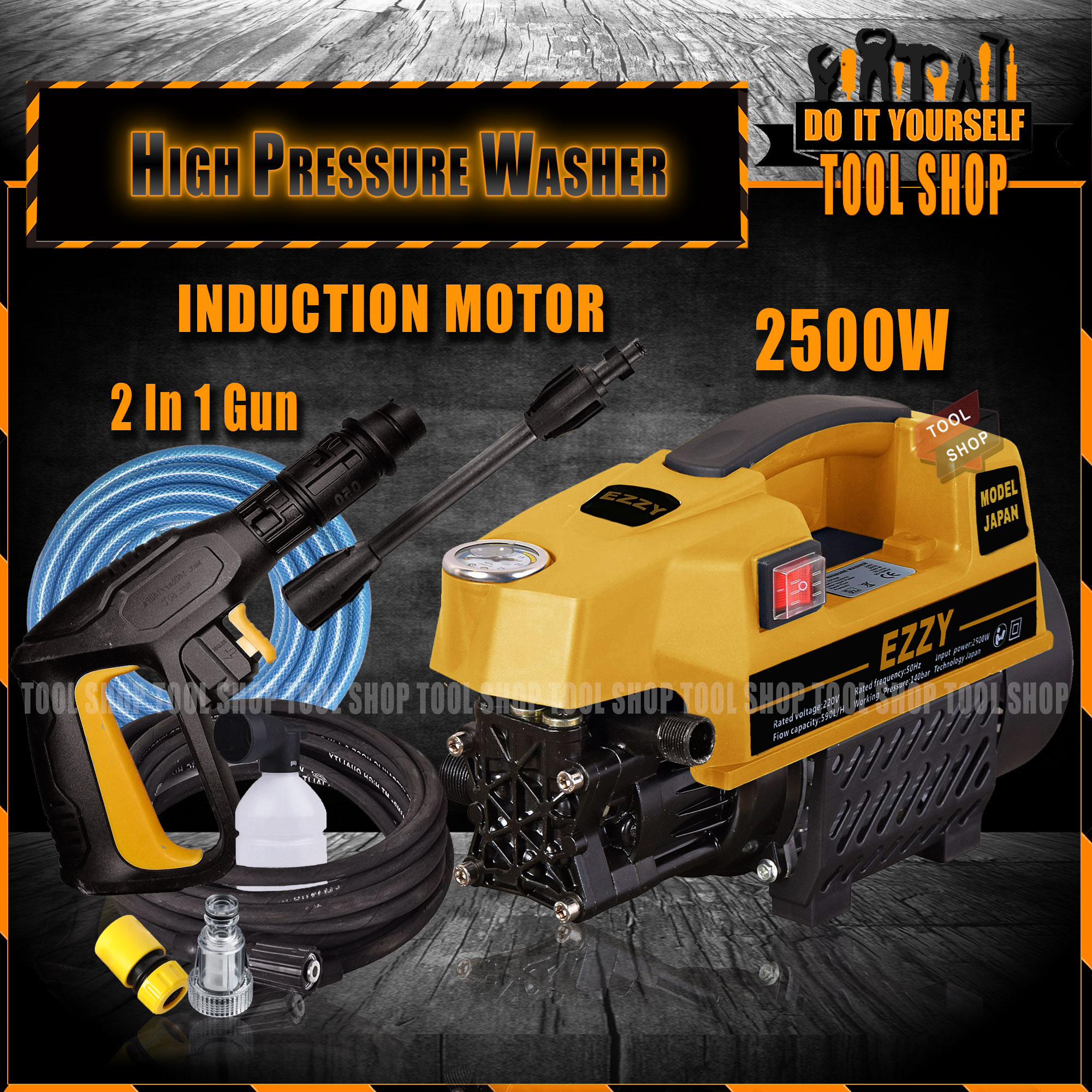 Ezzy High Pressure Washer 3 in 1 Gun Long, Tool Shop