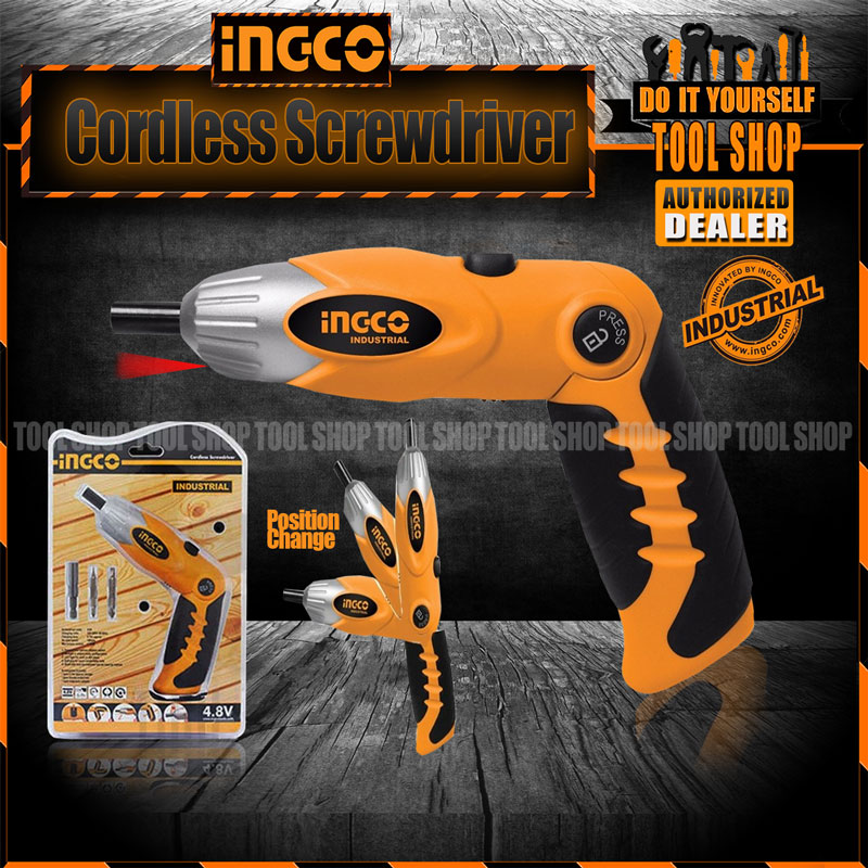 Ingco Cordless Screwdriver 4.8v CS0848