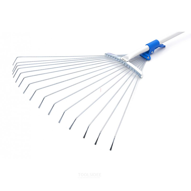 HBM Telescopic Leaf Rake / Lawn Rake 74155 cm with 15 Teeth toolsidee.ie