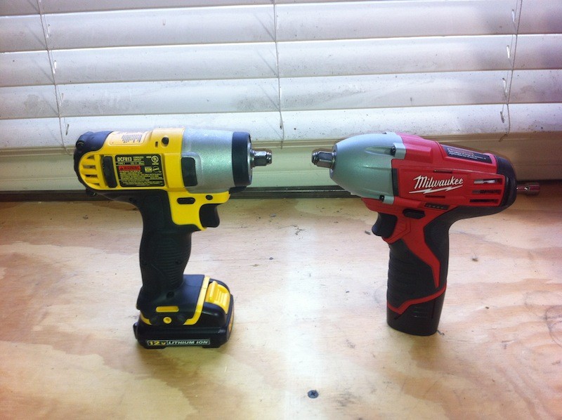 Milwaukee vs. Dewalt 12V Impact Wrench Tools In Action Power Tool Reviews