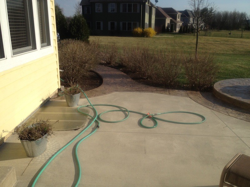 How To Seal A Concrete Patio Simple Weekend Project Tools In Action
