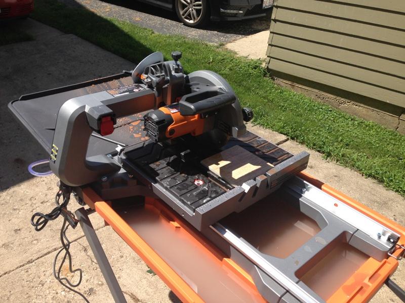 Ridgid 8" Tile Saw Review Model R4040S Tools In Action Power Tool