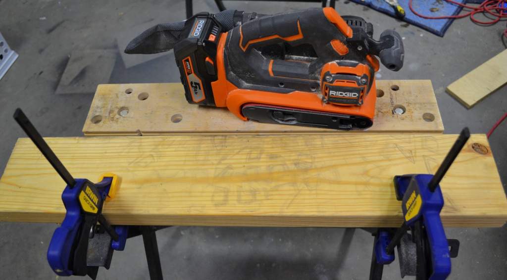 Ridgid Cordless Belt Sander Review Tools in Action