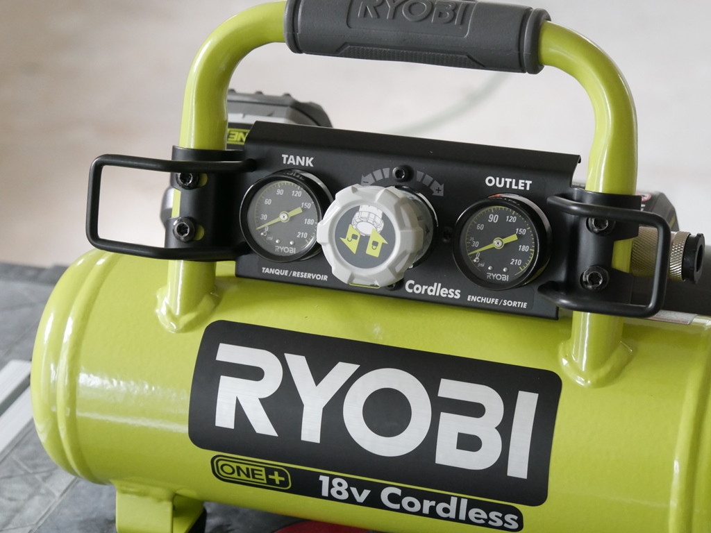 Ryobi Cordless Compressor Review Tools in Action