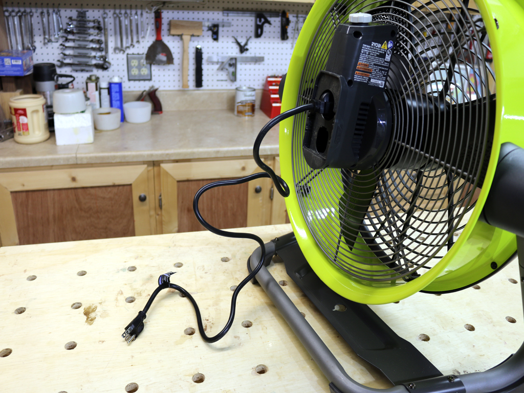 Ryobi 18Volt Hybrid Air Cannon Drum Fan Review Tools In Action