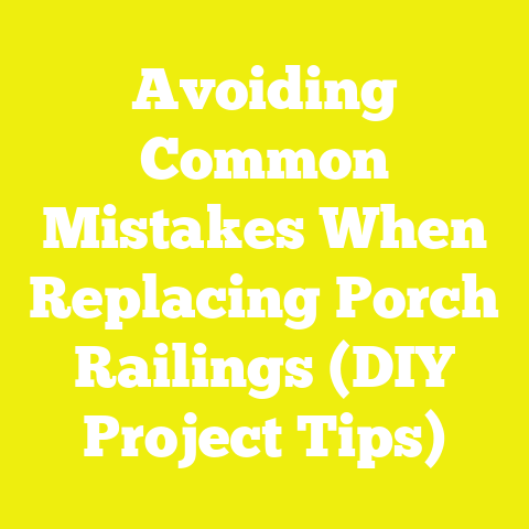 Avoiding Common Mistakes When Replacing Porch Railings (DIY Project Tips)