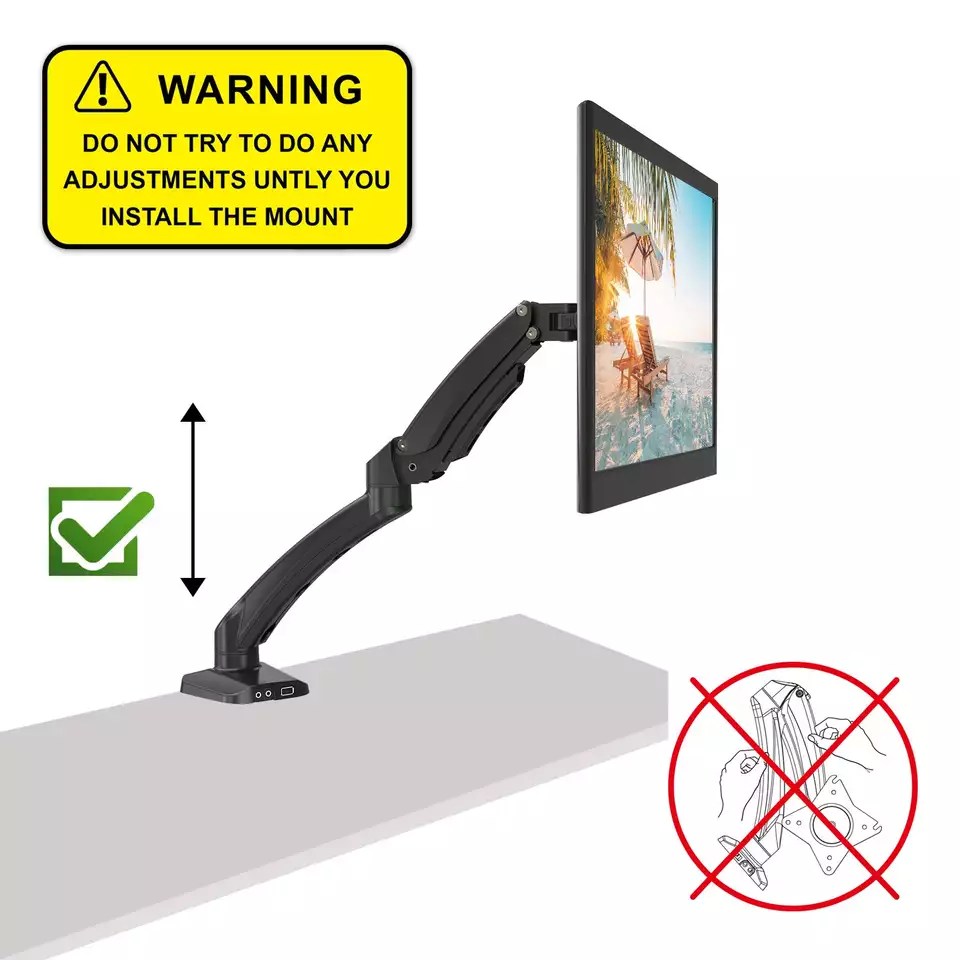 Single Gas Spring Laptop Arm Tools Terminal Premium PC Accessories