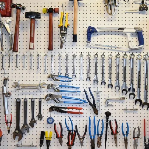 Pegboard for Tool Hanging and Tool Display board RK Steel