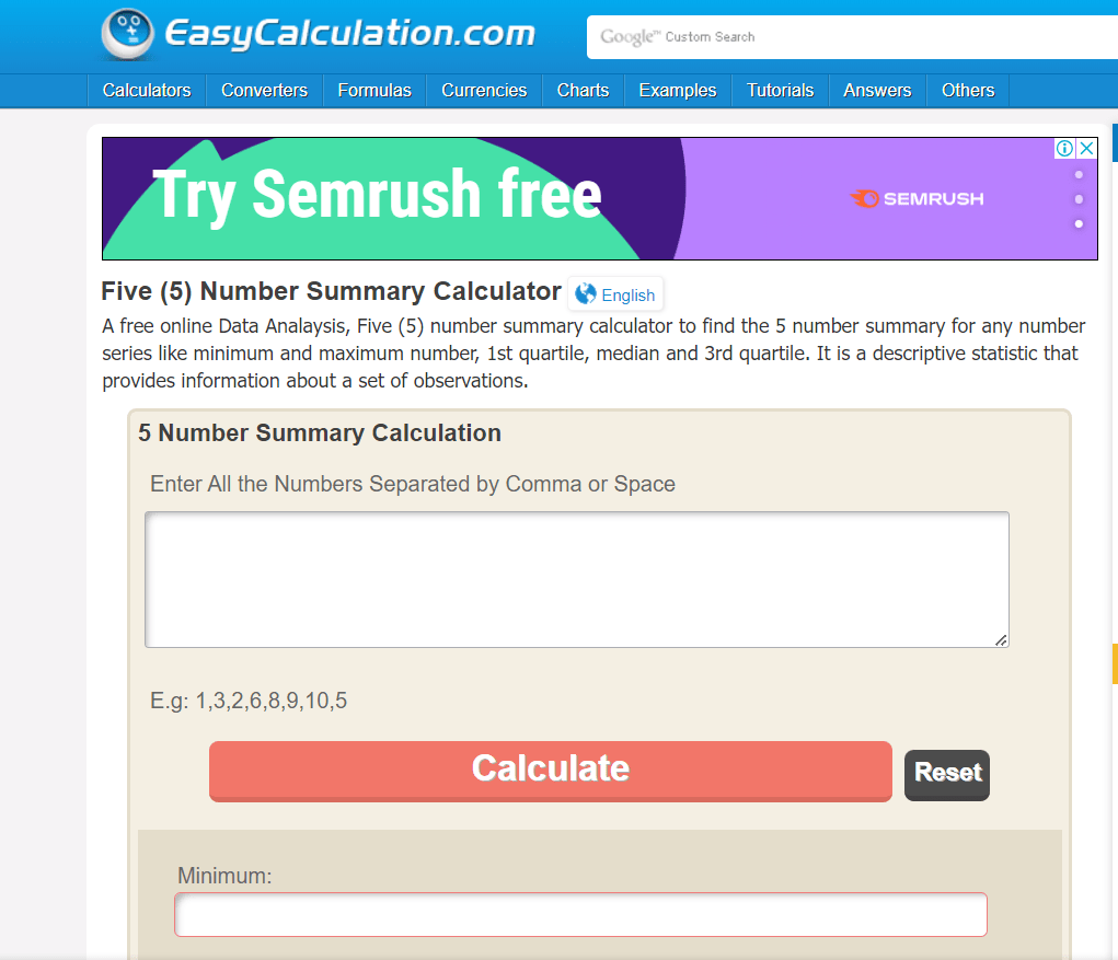 Unleashing Statistical 7 Best Five Number Summary Calculator