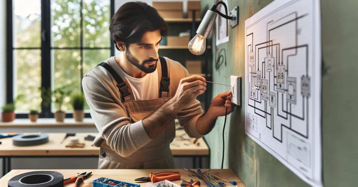 How to Wire a Light Switch to an Outlet (Tools and Steps)