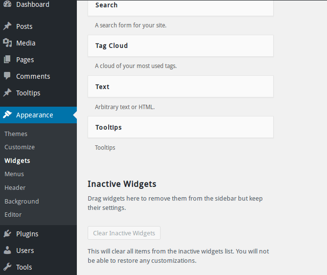 How to Create WordPress Tooltip List Widget and How to Add Tooltip in