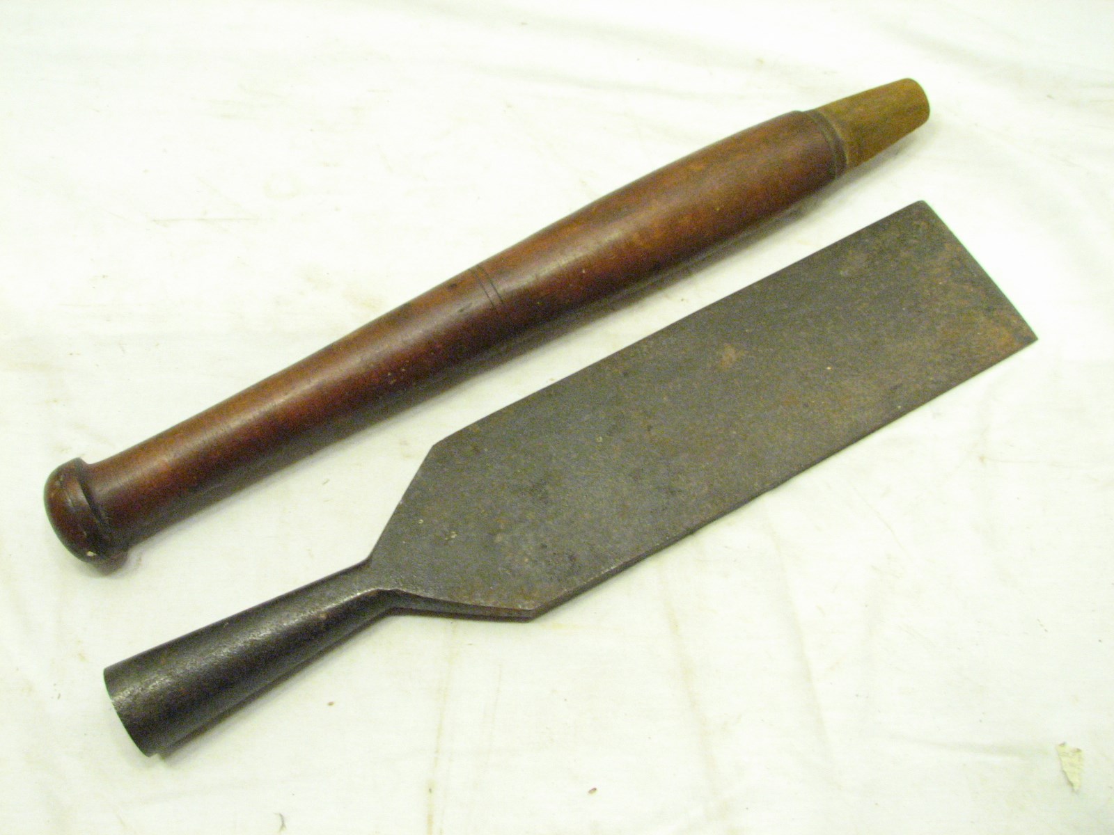Antique Hand Slick Timber Chisel 3" Wood Tool Boat Makers