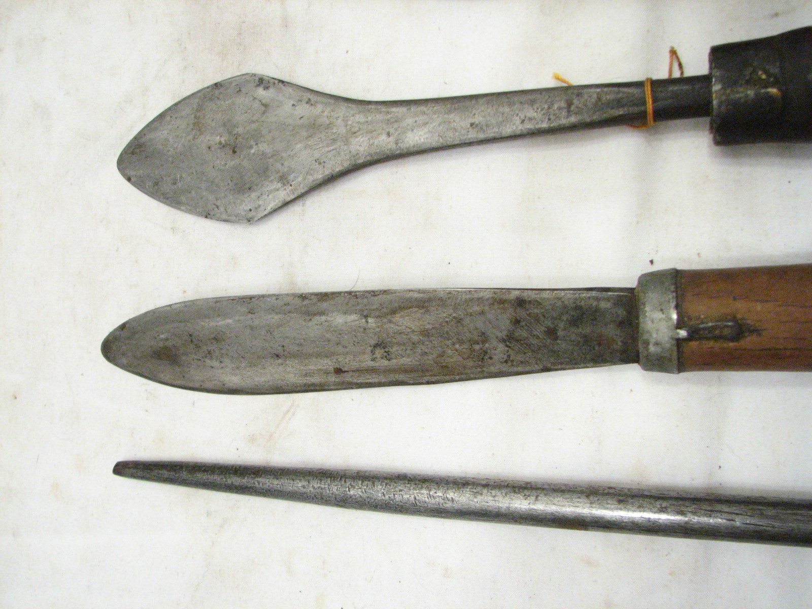 Antique Farm Butchering Tools Pig Sticker Hog Butcher Knife Cleaver