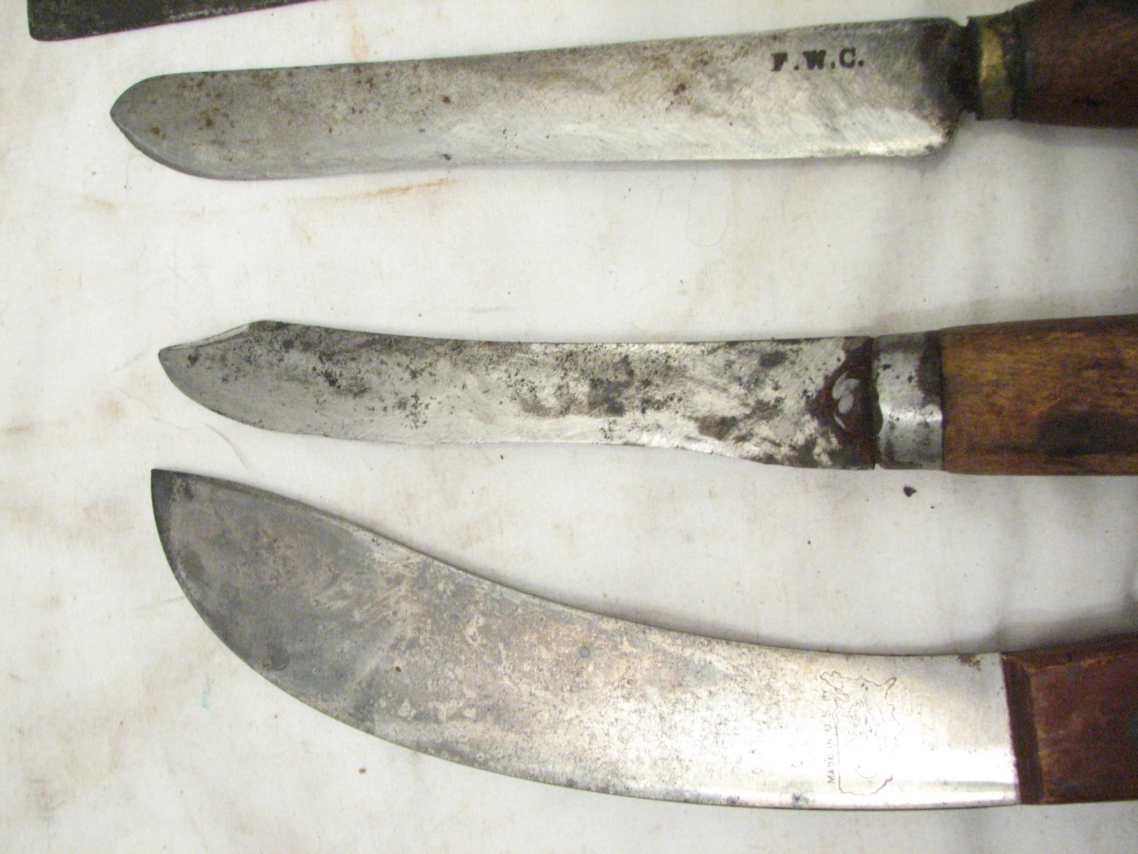 Antique Farm Butchering Tools Pig Sticker Hog Butcher Knife Cleaver