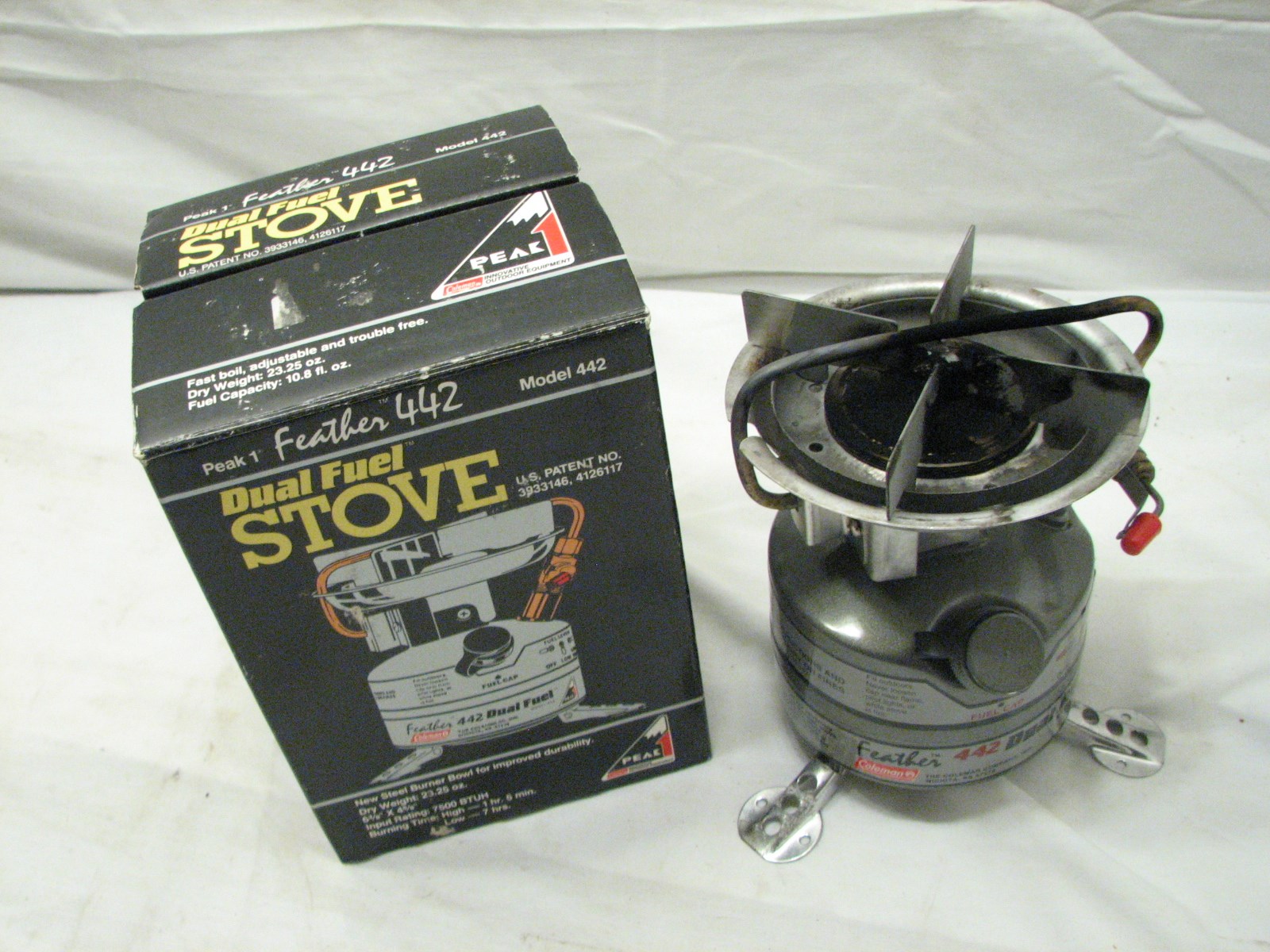 Coleman Peak1 Camping Cook Stove Feather 442 Dual Fuel Camp Peak 1 eBay