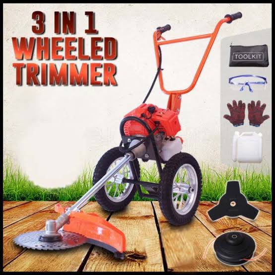 GreenMax 52 CC Push Wheels Petrol Brush Cutter Toolz4Industry