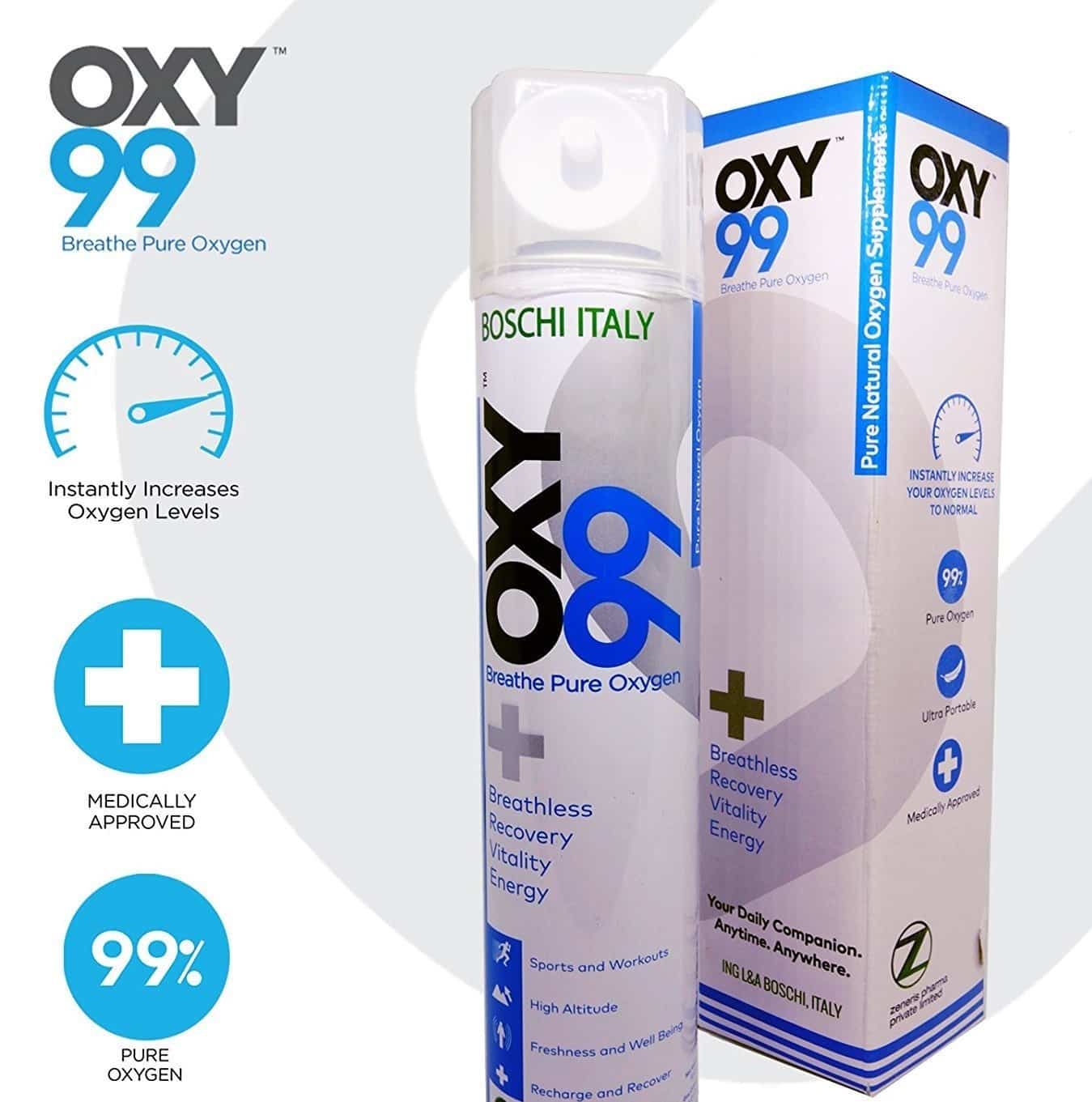 Oxy99 6 Litre Portable Oxygen Can with Inhalation Kit