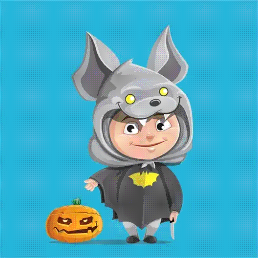 Halloween Batboy (Free Animated GIF) Toon Characters