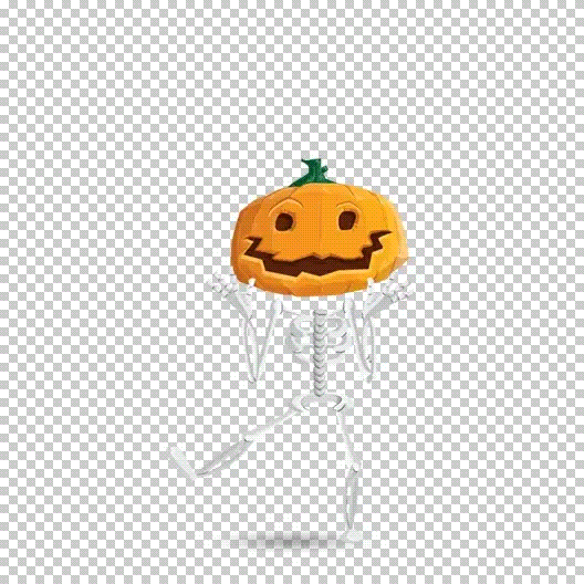 Halloween Skeleton (Free Animated GIF) Toon Characters