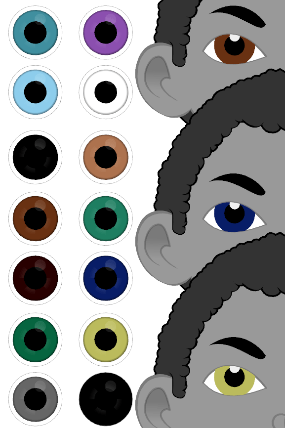 Eye Color Stylizer Pack Toon Titan