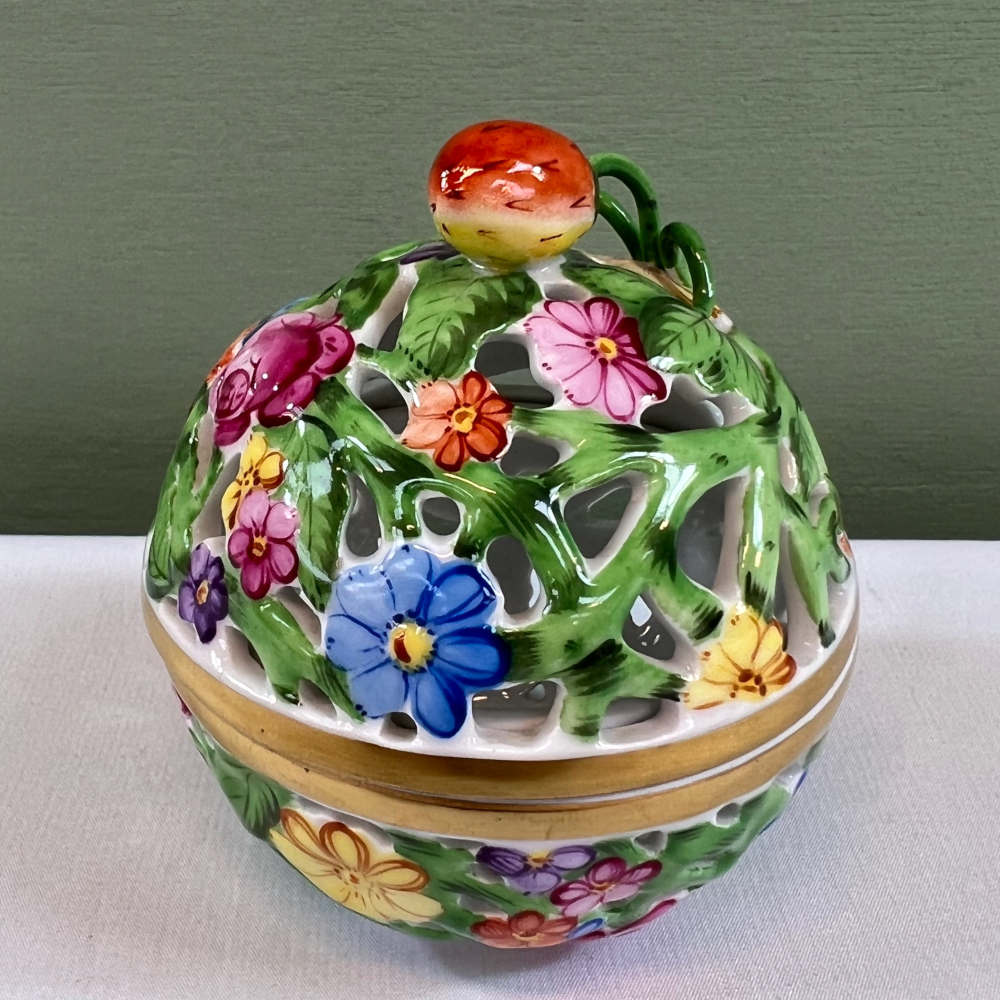 Herend Hand Painted Porcelain Potpourri
