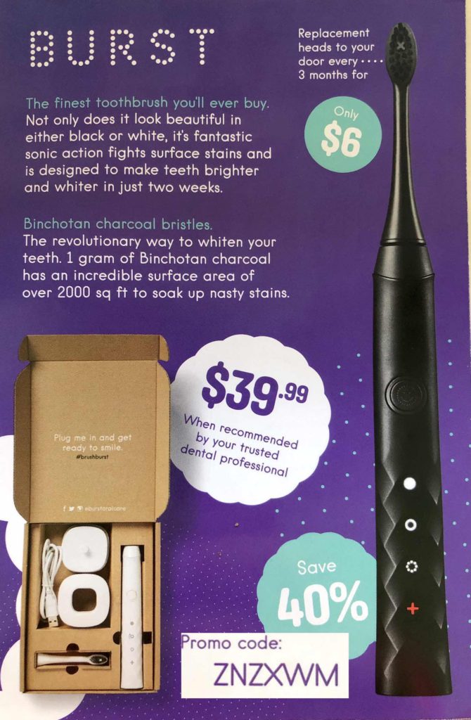 BURST Electric Toothbrush Ambassador Review Toothbrush Experts