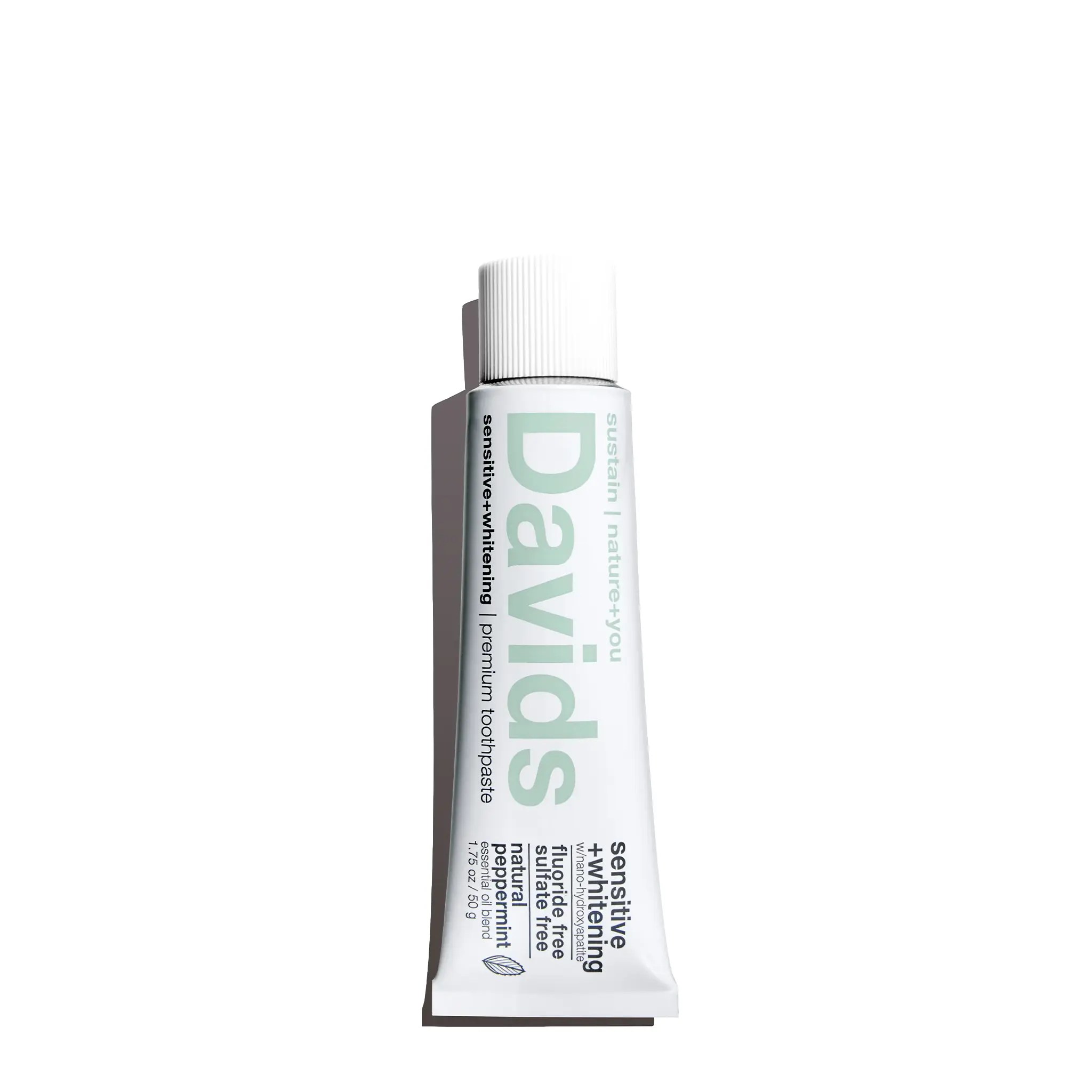 Davids Sensitive+Whitening nanoHydroxyapatite Toothpaste Travel