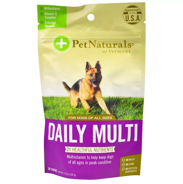Pet Naturals Daily MultiVitamin for Dogs Tootoolbay