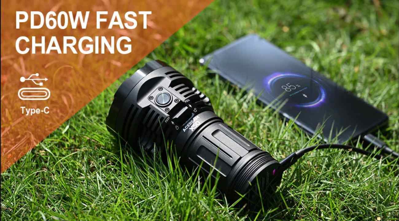 Acebeam X50 2.0 PD Power Bank Flashlight Review Top 10 Zone