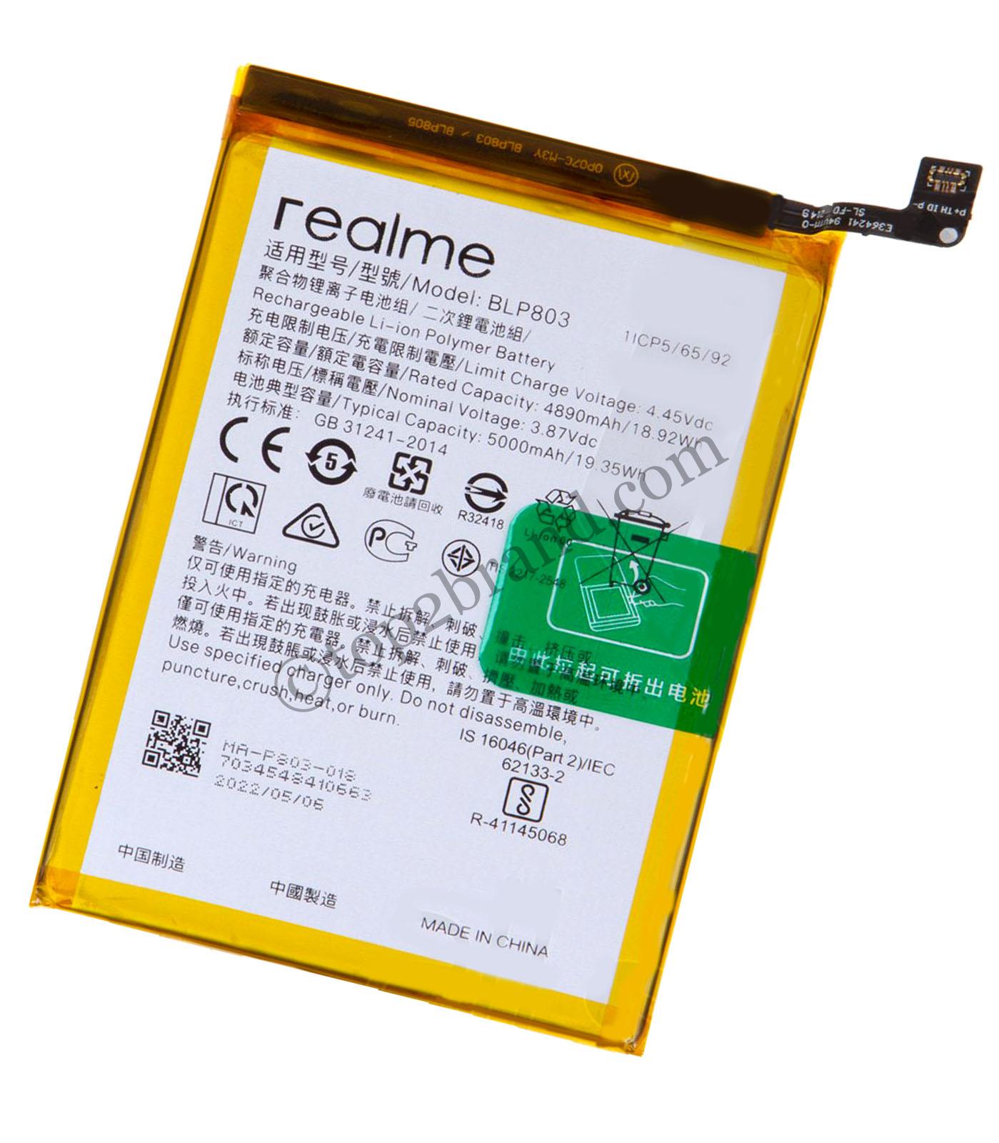 Realme Q3i 5G battery