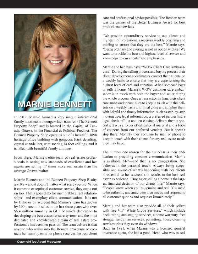 Top Real Estate Agent In Canada Marnie