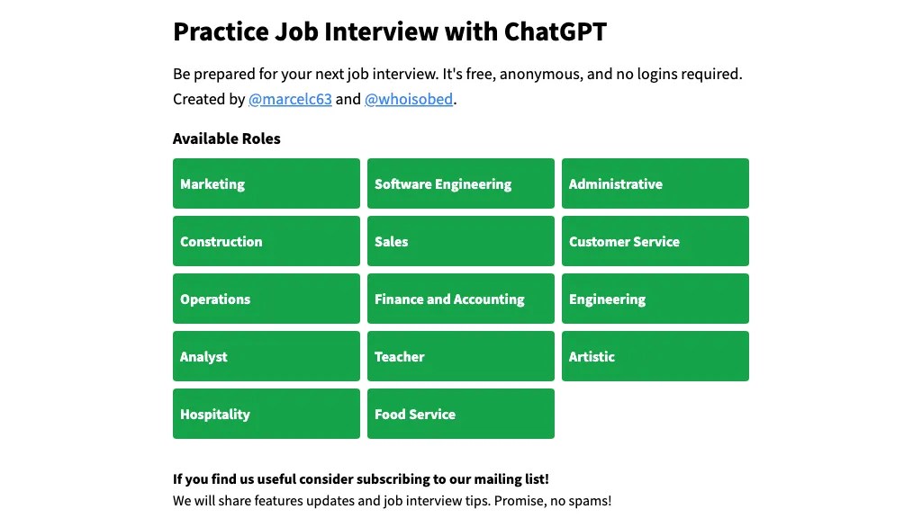 60 Best Job interview practice platform AI tools