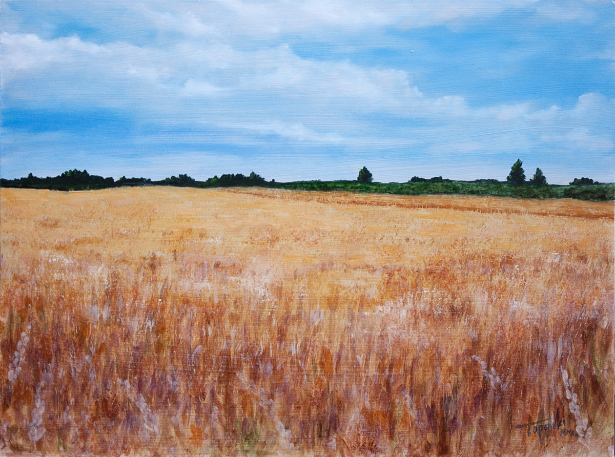 Wheat Field Painting