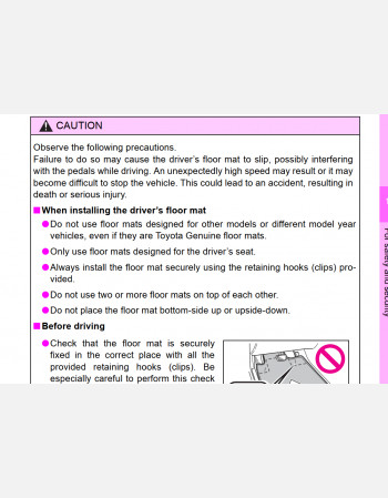 TOYOTA COROLLA OWNERS MANUAL (2013 - 2017)