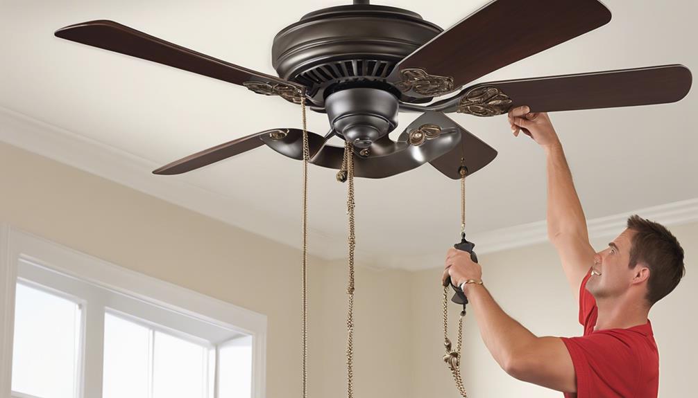 StepbyStep Guide for Fixing a Stuck Ceiling Fan Pull Chain Top