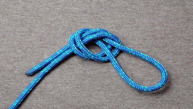 Make A Loop With One End Of The Rope And Make Another Loop With The Other End Of The Rope.