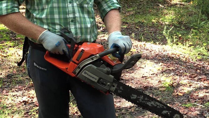 Test The Chain Brake For Proper Function