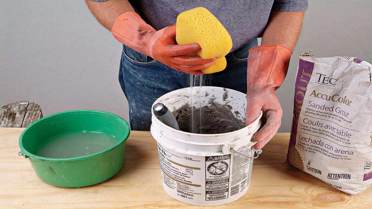 Add Water To The Grout