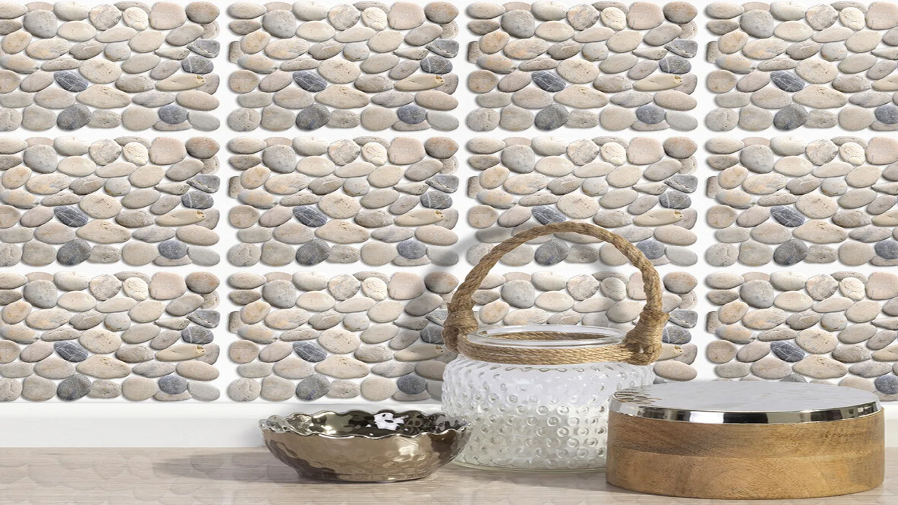 Applying The Pebble Tile Adhesive