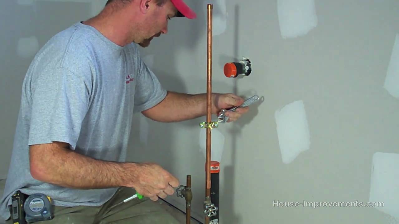 Connect The Water Line To The Refrigerator
