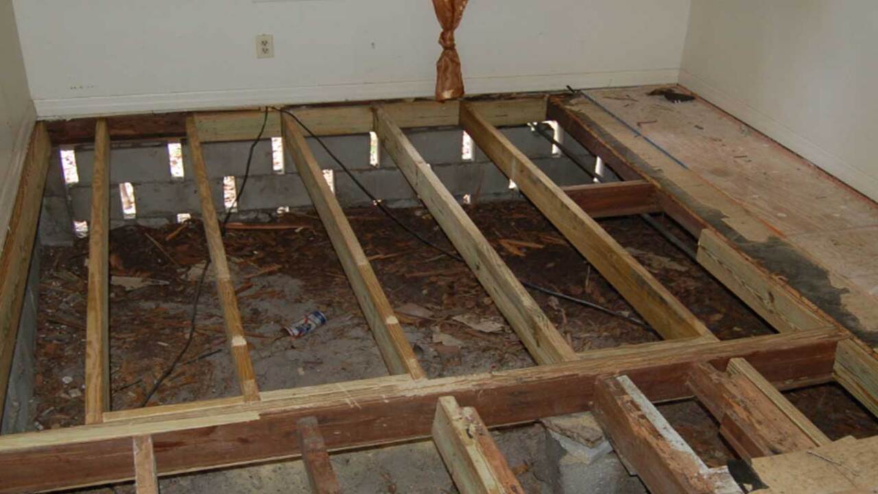 Fixing The Subfloor Structure