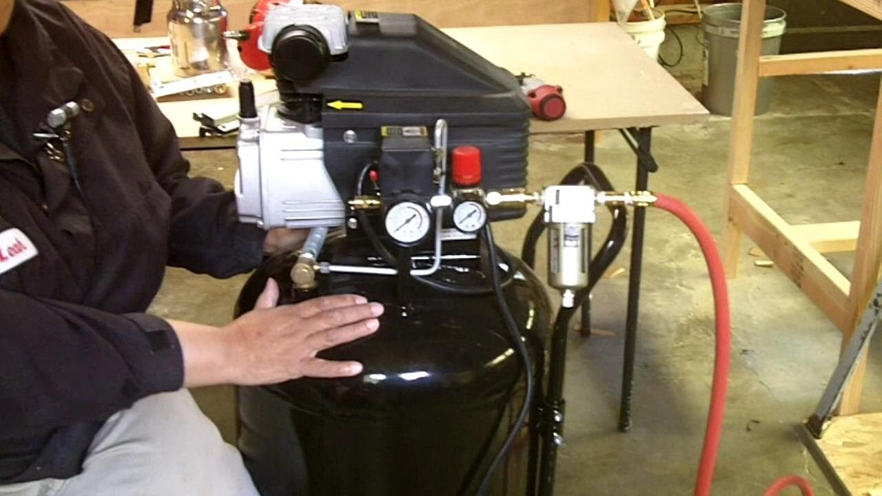 Setting Up And Operating The Air Compressor