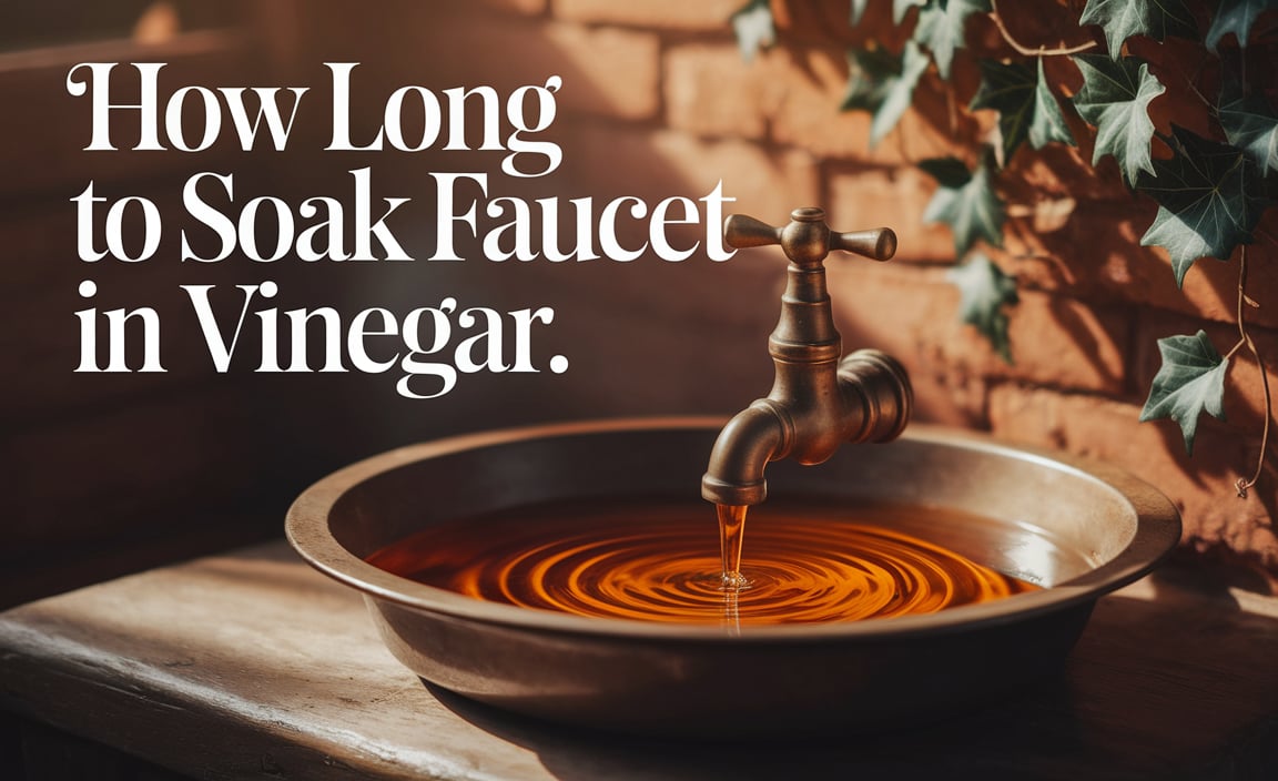 How Long to Soak Faucet in Vinegar